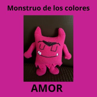 Amigurumi Monstruo de Colores tejidos