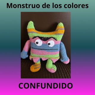 Amigurumi Monstruo de Colores tejidos