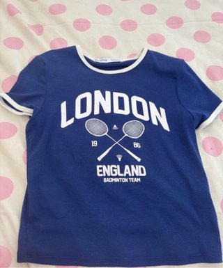 Camiseta Bershka London Badminton Team