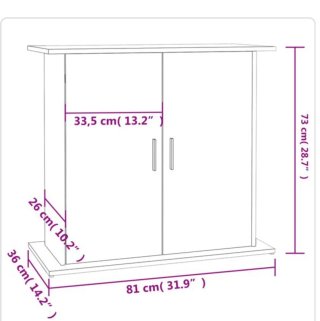 Mueble Acuario Blanco