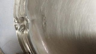 Vassoio Inox con Manici Decorati