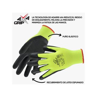 BWOLF PAVALAN 12/60 guantes trabajo látex
