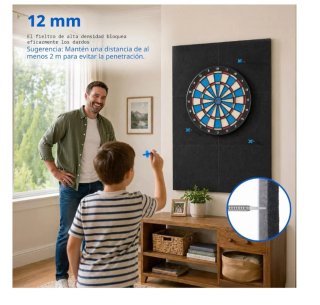 Protector de pared para dardos. Nuevo.