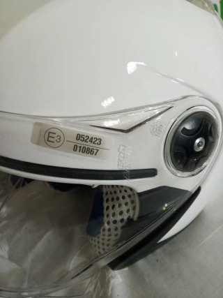 Casco Moto Airoh XS Blanco con funda