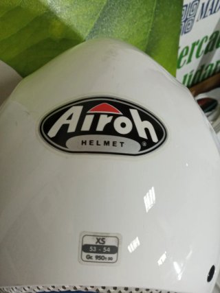 Casco Moto Airoh XS Blanco con funda