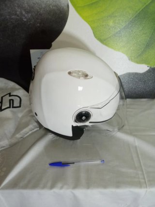 Casco Moto Airoh XS Blanco con funda