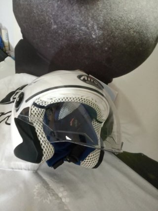 Casco Moto Airoh XS Blanco con funda