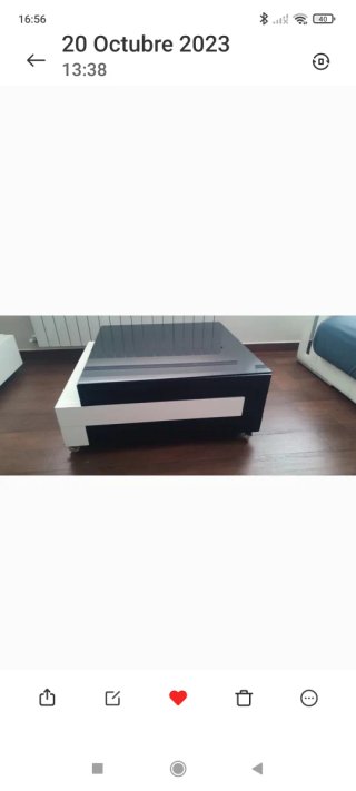 Mesa de centro moderna blanco y negro
