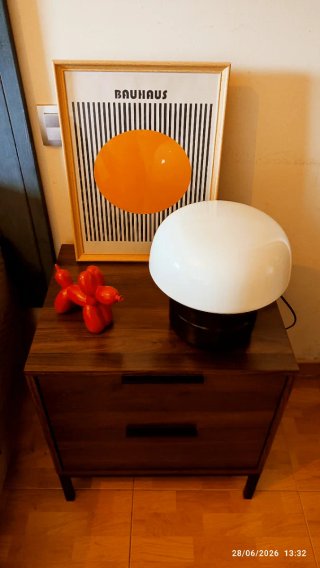 Lámpara Space Age / Mid Century Negra