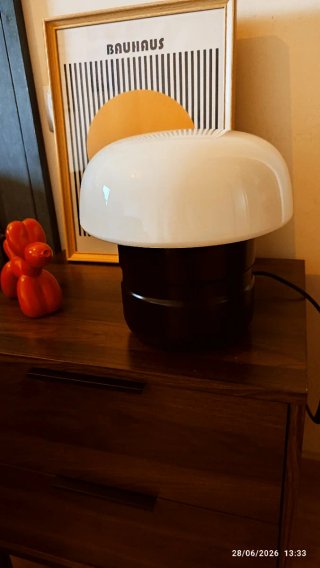 Lámpara Space Age / Mid Century Negra