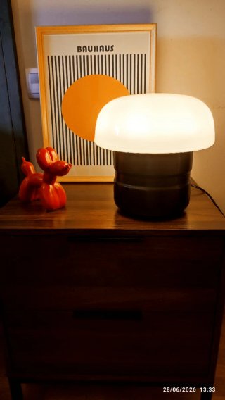 Lámpara Space Age / Mid Century Negra