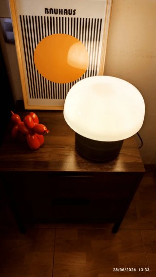 Lámpara Space Age / Mid Century Negra