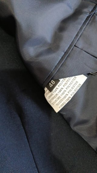 Traje de chaqueta y chaleco azul marino