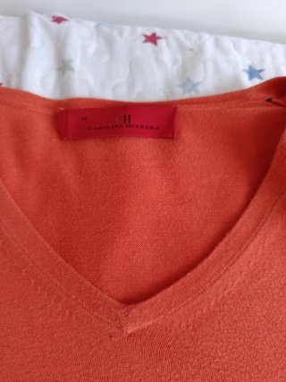 Jersey naranja manga larga