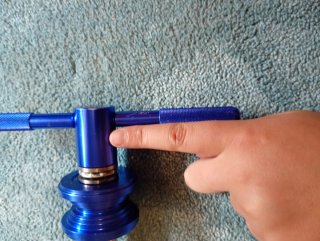 Prensa Dirección y Pedalier Bicicleta Azul