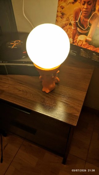 Lámpara de sobremesa estilo vintage / escultórico