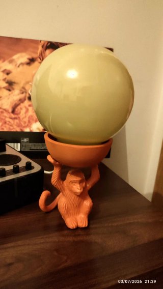 Lámpara de sobremesa estilo vintage / escultórico