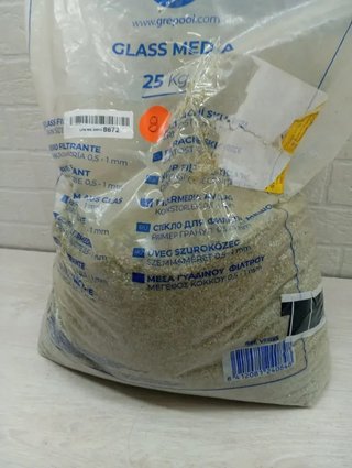 Vidrio filtrante para filtros de Piscina 25 Kg