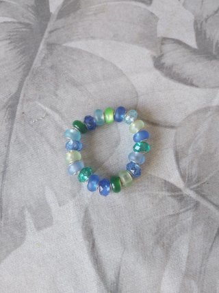 Pulsera cómodas azul y verde