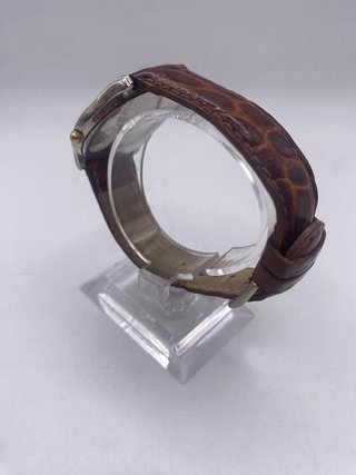 RELOJ DE PULSERA RACER GBR020 ESFERA BLANCA Y DORADA CORREA DE PIEL