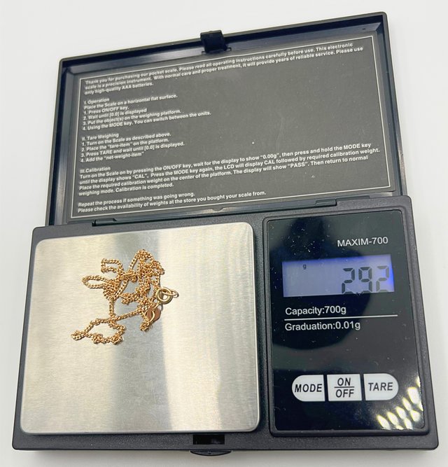 Cadena Oro 18k Barbada 2.92 gr