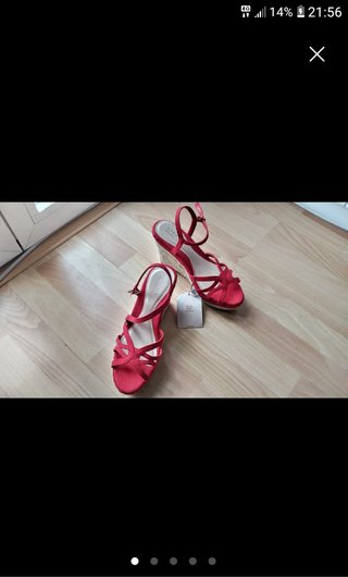Sandalias SFERA Rojas Cuña
