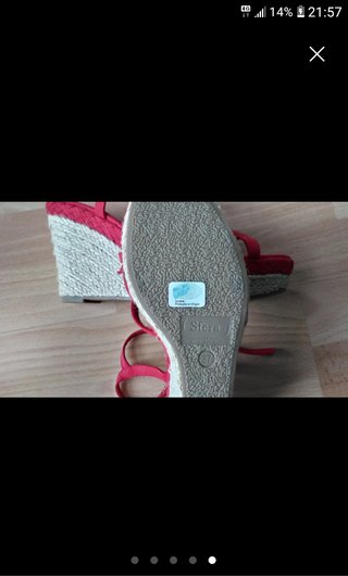 Sandalias SFERA Rojas Cuña