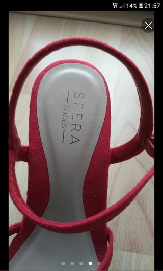 Sandalias SFERA Rojas Cuña