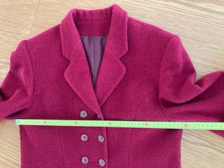 Chaqueta Lana Roja Talla 46 Señora