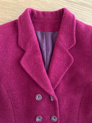 Chaqueta Lana Roja Talla 46 Señora