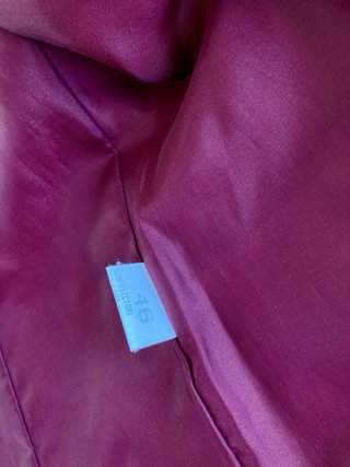 Chaqueta Lana Roja Talla 46 Señora
