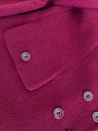 Chaqueta Lana Roja Talla 46 Señora