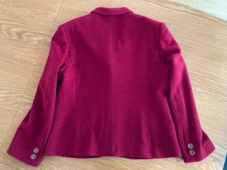Chaqueta Lana Roja Talla 46 Señora