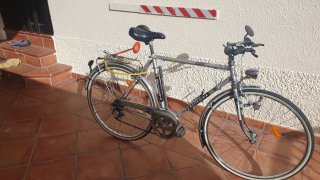Bicicleta Clásica Plateada