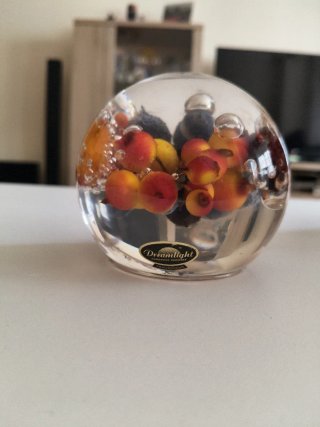 Bola pisapapeles con frutas