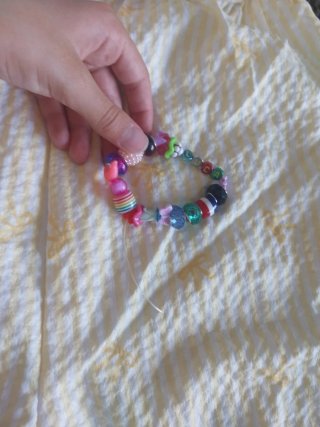 Pulsera de cuentas multicolor