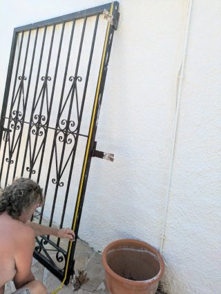 Reja de seguridad para puerta