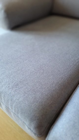 Sofá modular gris de tela