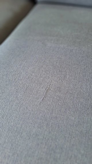Sofá modular gris de tela