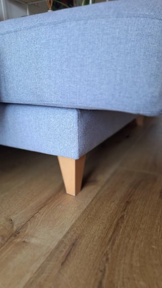 Sofá modular gris de tela