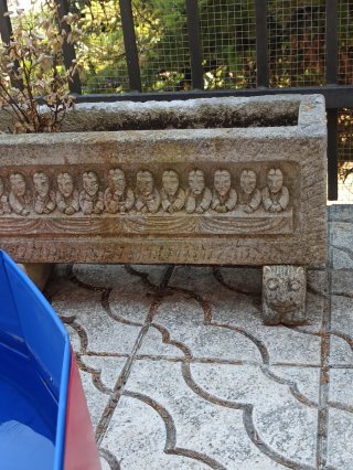 Jardinera antigua Jesús y 12 apostoles