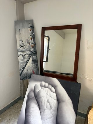 Marco de madera y cristal