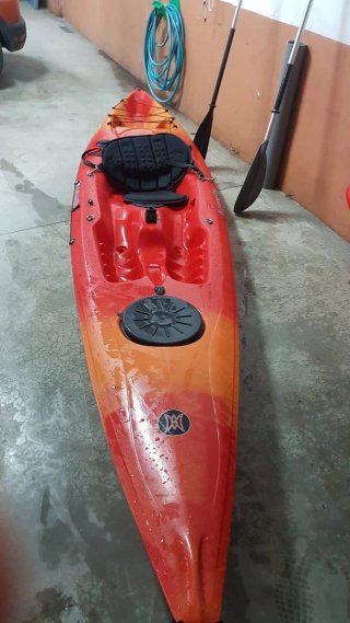 Kayak Rígido Naranja/Rojo Seminuevo