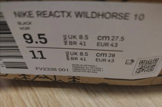 zapatillas nike trail reactx Wildhorse 10 .Talla43