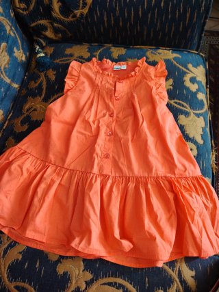 Vestito arancione bimba 3 anni Ido