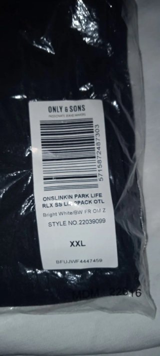 Camiseta Only & Sons Linkin Park Talla XXL Negra