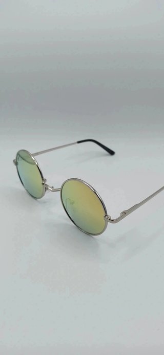 Gafas de sol redondas doradas Steenbolk