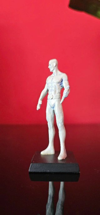HOMBRE DE HIELO - FIGURA DE PLOMO