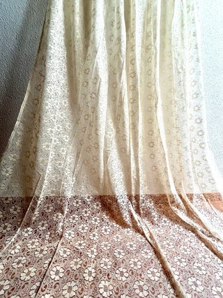 2 Copripiumini Singoli con Merletto Beige