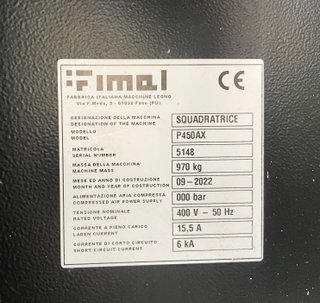 Escuadradora FIMAL P450 AX (Paoloni)